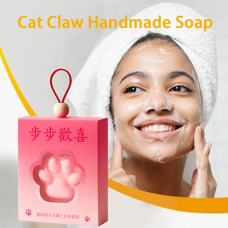 Soap Making Essential Oils - クリエイティブキャットクローハンドメイドソープ ヤギミルク保湿 天然シアバター ブライトニング ホワイトニング クリーン