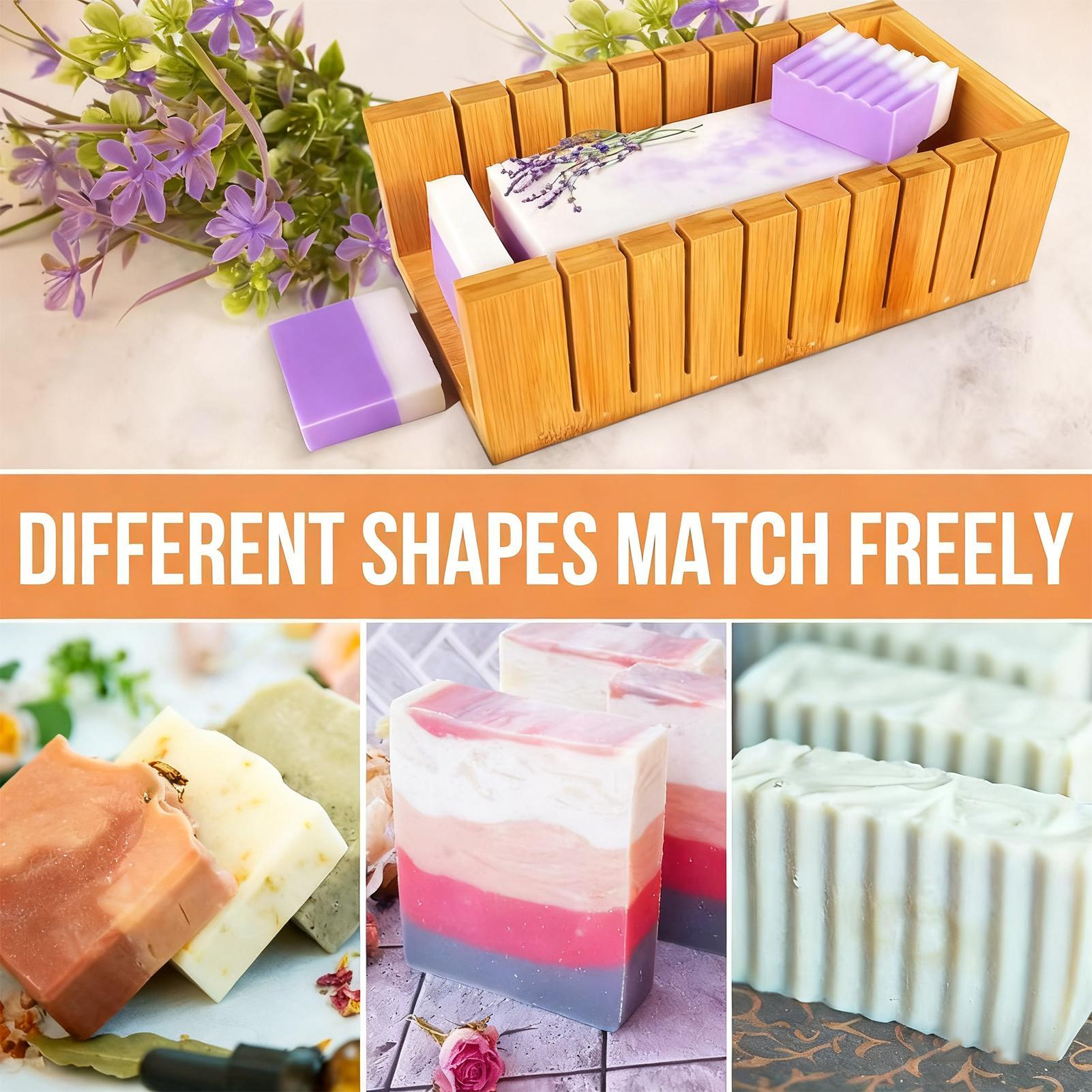 Quick Soap Making - 石鹸作り型 カッター付き クイックリリース型 クラフト用品 47オンス バーソープ型