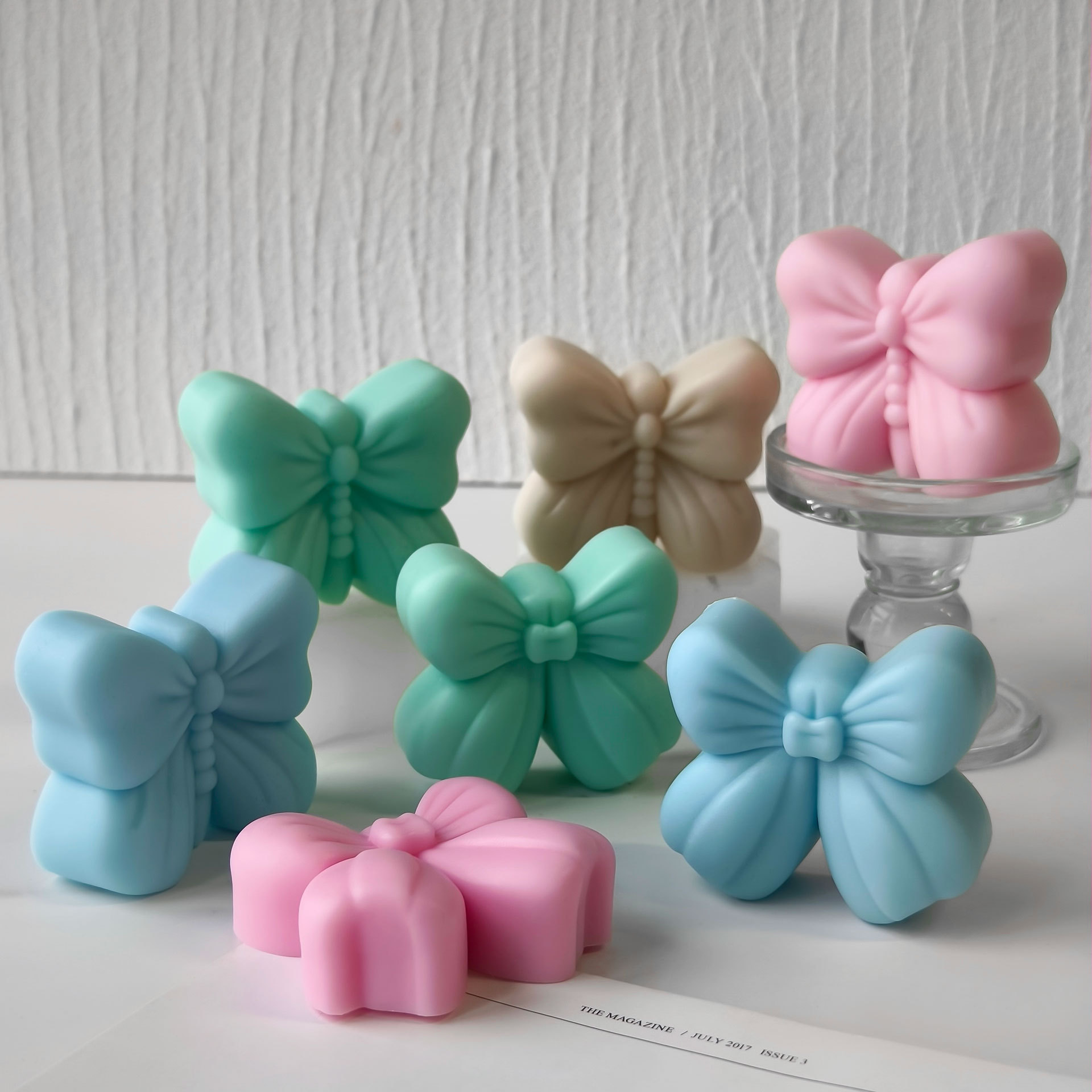 Soap Making Scents - 蝶の香りのキャンドル石膏オーナメントモールド手作り石鹸ソイワックスキャンドル作成用品DIY蝶ネクタイシリコンモールド