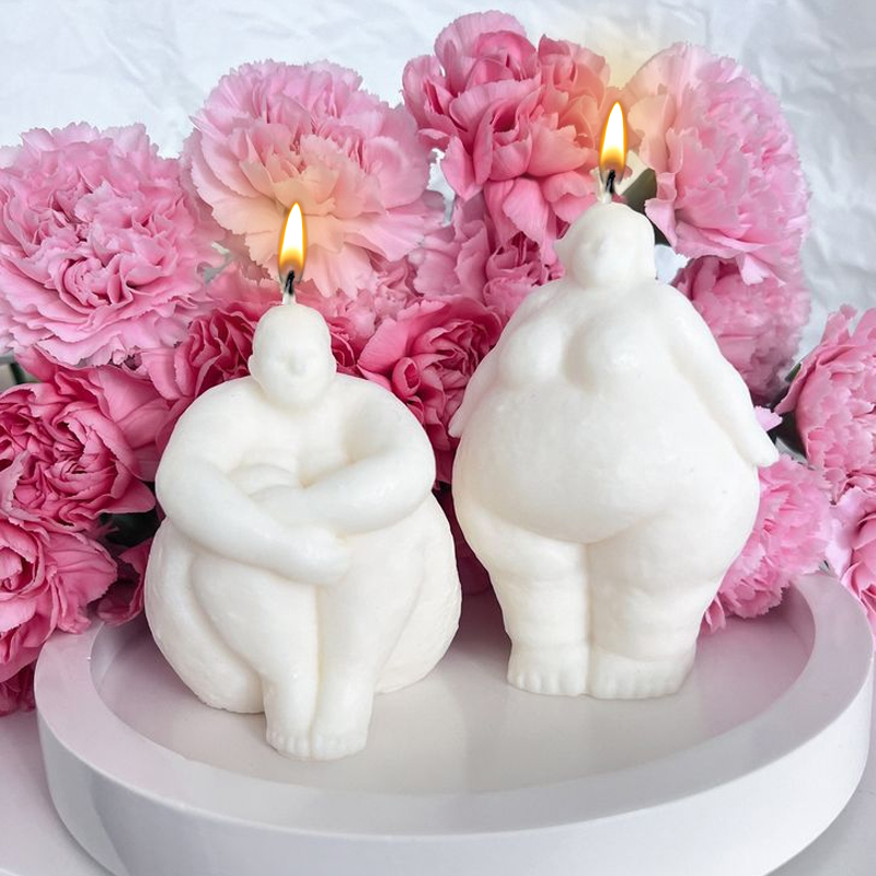 Soap Making Art - DIY ポートレート 3D アート抽象人体キャンドルシリコーン金型石鹸キャンドル作り石膏金型ハンドギフト作り