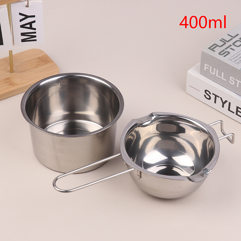 Soap Making Pot - ステンレス鋼のポット付きキャンドルワックス溶解ポット、チョコレートキャンディーキャンドル石鹸ワックス作りキット用。