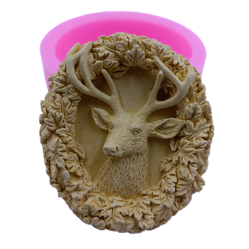 Soap Making Recipes - 鹿デザイン石鹸シリコーン型作る石鹸ムースケーキ金型アロマワックス石膏樹脂工芸品の金型