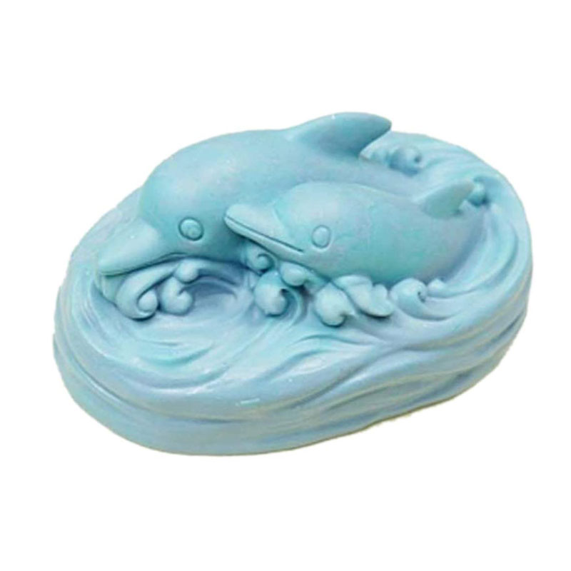 Soap Making Art - 1 個イルカクラフトアートシリコーン石鹸型クラフト金型 DIY 手作り石鹸金型石鹸作りのため
