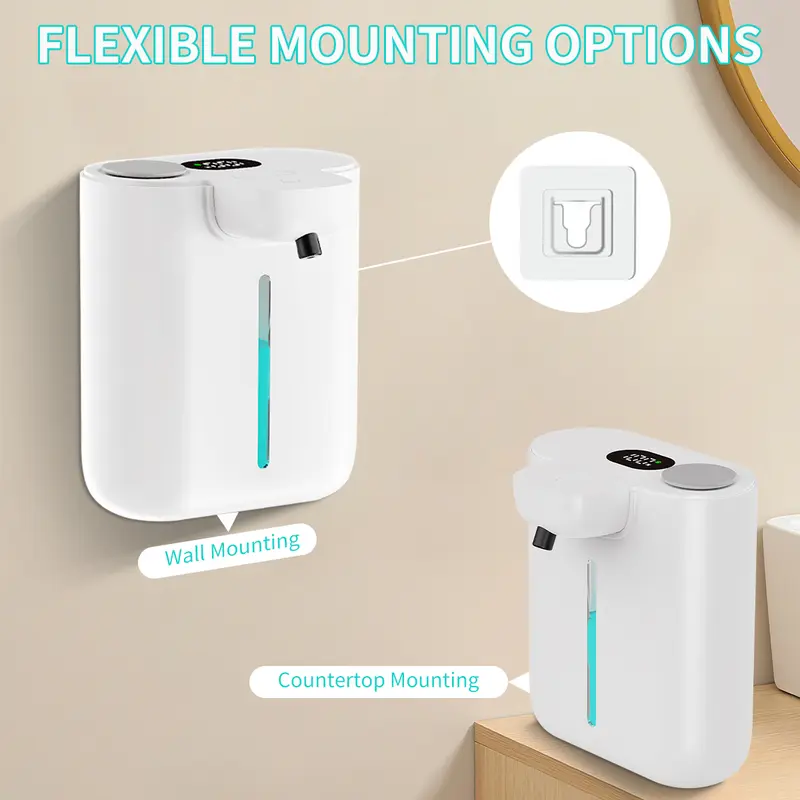 Soap Making Foam - 500ML大容量9段階調整可能フォーム/液体IPX5防水電動赤外線誘導自動センサーソープディスペンサー