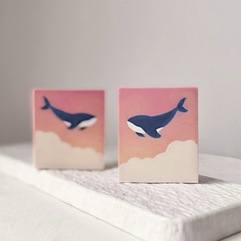 Soap Making Hobby - クジラ模様の粘土押出機ディスク,石鹸作りキット,手作りキャンドル,陶器,彫刻工具,ホビーツール,アート用品