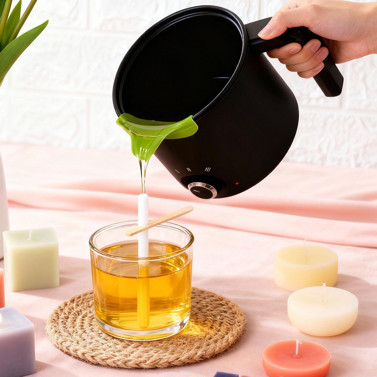 Soap Making Pot - キャンドルワックスメルター 1.5L 電気耐熱ピッチャーワックスメルター 石鹸溶解ポット 石鹸 キャンディ