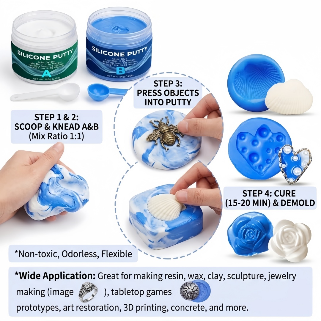 シリコーンパテ型作成用品 石膏キャンドル石鹸型用に簡単に成形 - Soap Making Silicone Molds のレビューと価格