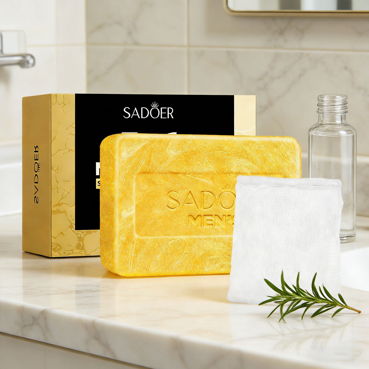ラグジュアリーメンズ3in1ゴールデン洗顔石鹸：爽快、油分コ - Soap Making Essential Oils のレビューと価格