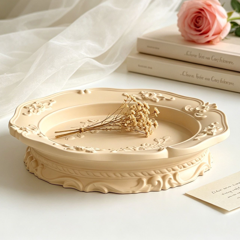 エレガントなヴィンテージバロックレースシリコンモールド、丸型 - Soap Making Silicone Molds のレビューと価格
