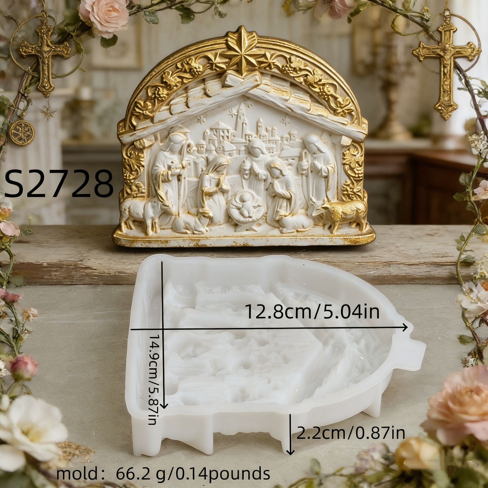 キャンドルモールドキリスト降誕シーンシリコン聖家族型3D樹脂 - Soap Making Recipes のレビューと価格