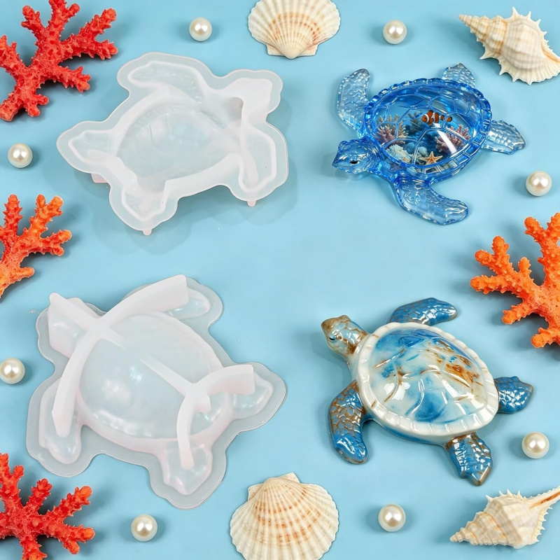 2個の動物樹脂型セット、3Dカメ型シリコン型、DIY手作り、 - Soap Making Kit Amazon のレビューと価格