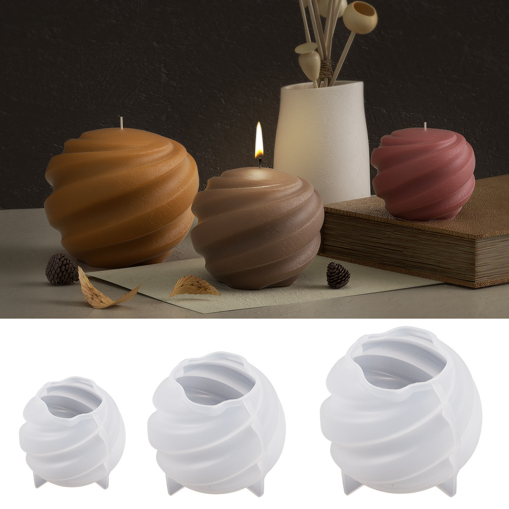回転式シリコンキャリングキャンドル型,3Dラウンドカービング - Soap Making Recipes のレビューと価格