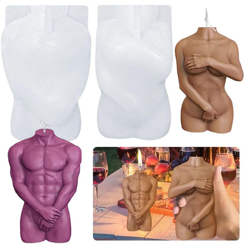 ヨーロッパ人体像キャンドルシリコーン型 3D 男性ボディ恥ず - Soap Making Scents のレビューと価格