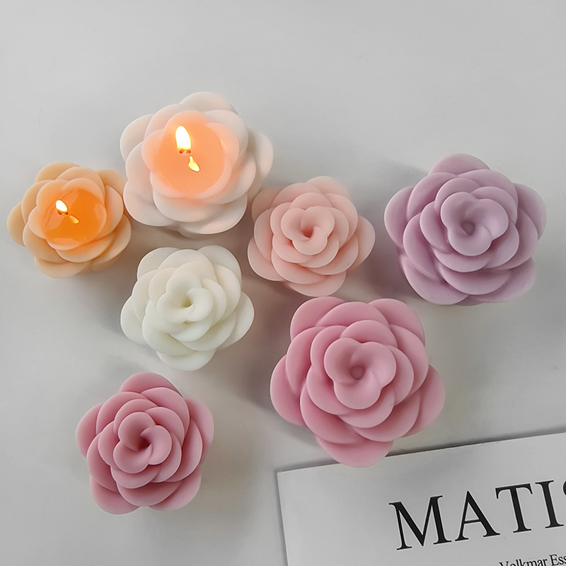 DIY バラの花シリコーン型手作りアロマキャンドル石膏フォー - Soap Making Recipes のレビューと価格