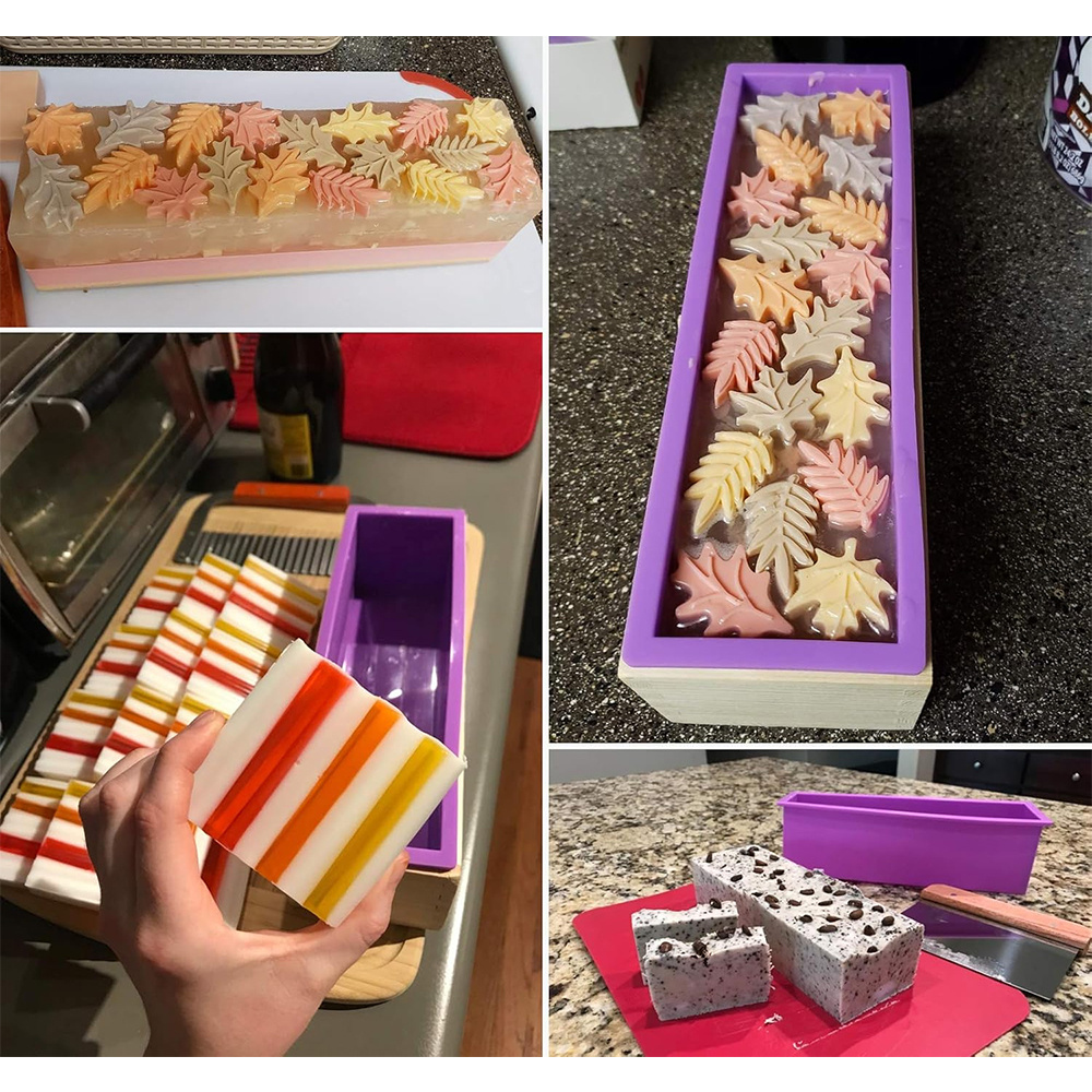 DIY 手作り石鹸作りキット 竹製カッティングボックスとシリ - Soap Making Kit For Beginners のレビューと価格