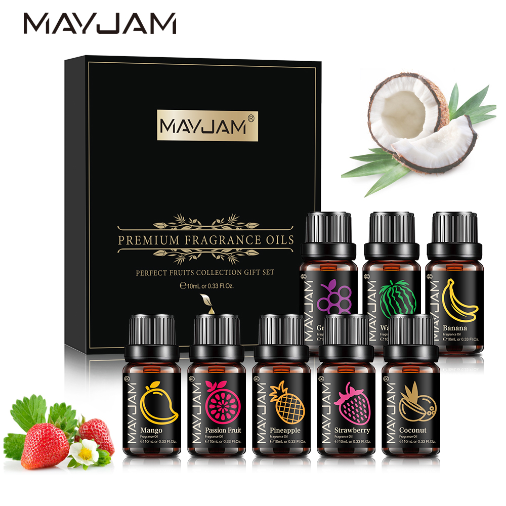MAYJAM フレグランスオイルセット 8 個ギフトボックス - Soap Making Kit Amazon のレビューと価格