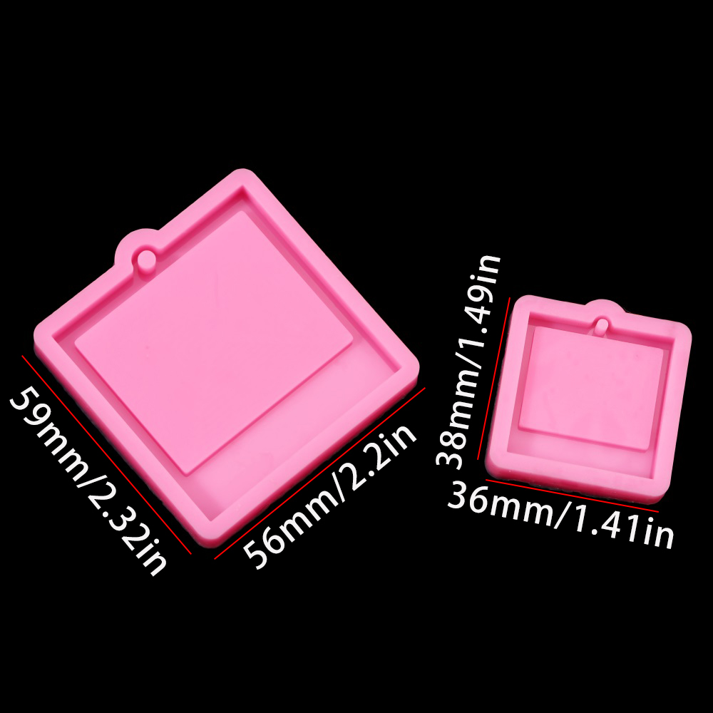 フォトフレームエポキシ樹脂キーホルダー型猫犬タグペンダントシ - Soap Making Silicone Molds のレビューと価格
