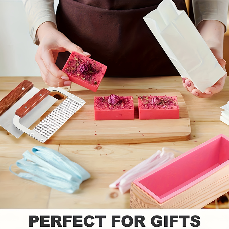 長方形手作り石鹸型 長方形石鹸型キット カッター付き - 4 - Soap Making Kit For Beginners のレビューと価格