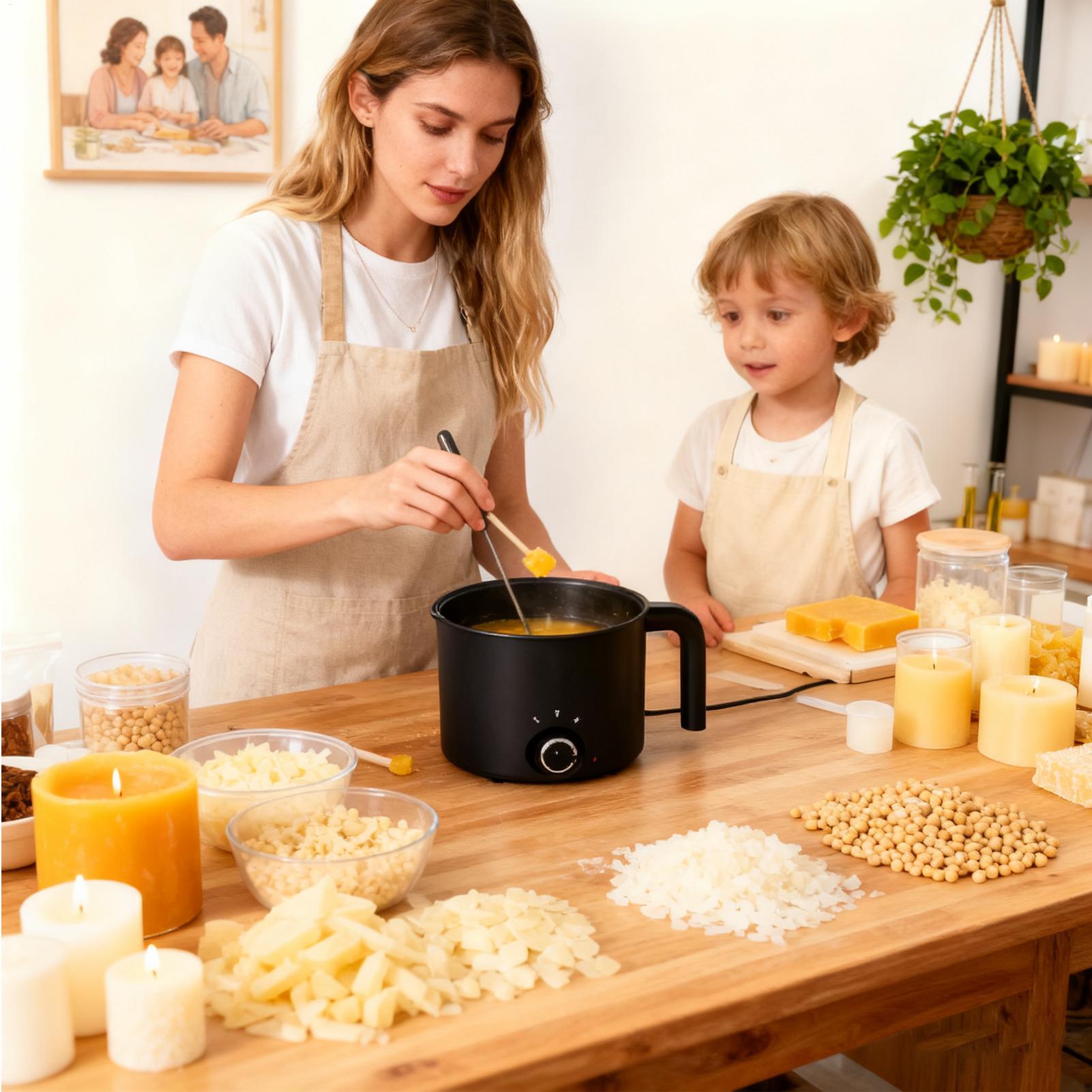 キャンドルワックスメルター 1.5L 電気耐熱ピッチャー キ - Soap Making Pot のレビューと価格
