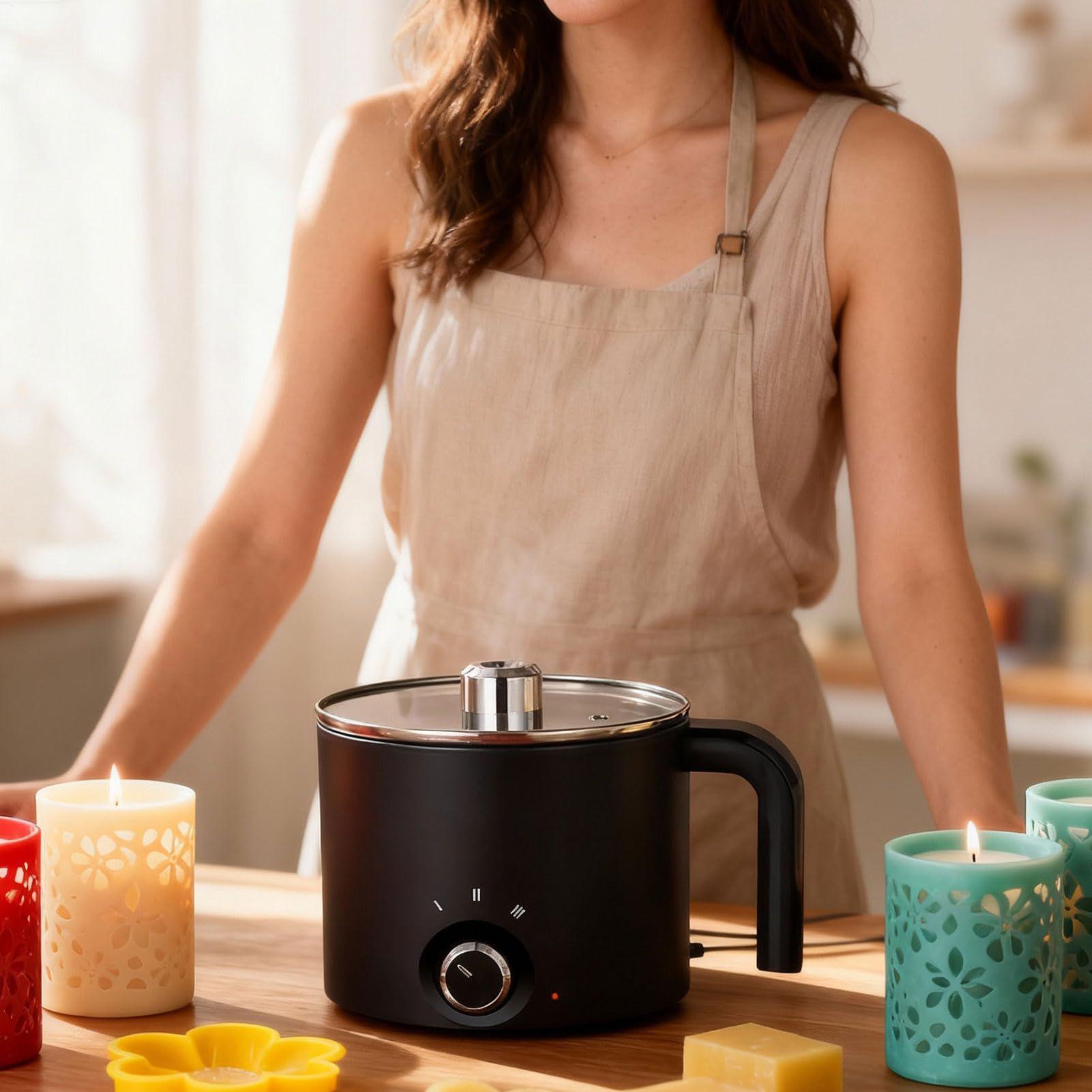 キャンドルワックスメルター 1.5L 電気耐熱ピッチャー キ - Soap Making Pot のレビューと価格