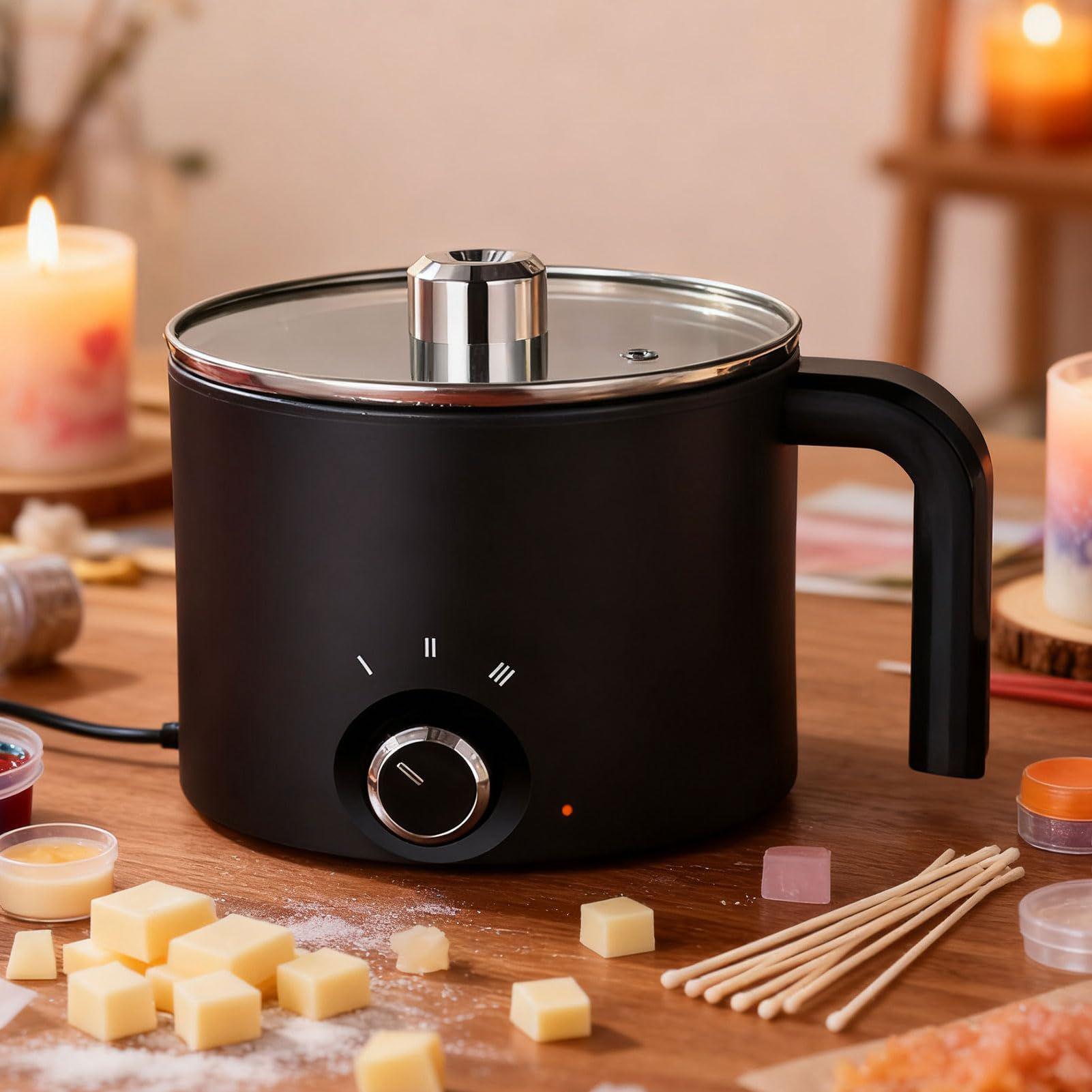 キャンドルワックスメルター 1.5L 電気耐熱ピッチャー キ - Soap Making Pot のレビューと価格