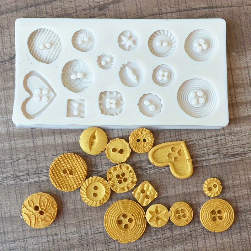 ボタン型シリコンモールド シリコンモールド 石鹸やキャンドル - Soap Making Silicone Molds のレビューと価格
