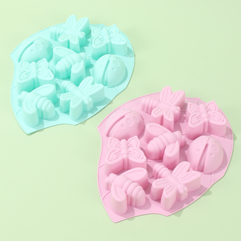 8穴昆虫蝶シリコンチョコレート型蜂ケーキビスケットゼリー焼き - Soap Making Kit Amazon のレビューと価格