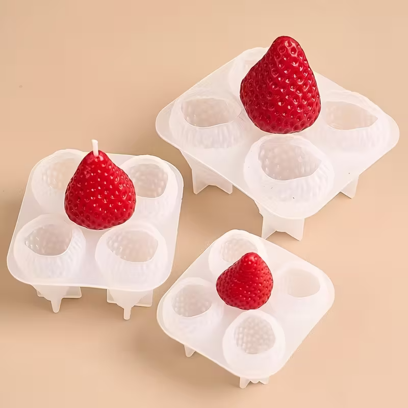 イチゴシリコンキャンドルモールド DIY アロマセラピー石鹸 - Soap Making Silicone Molds のレビューと価格