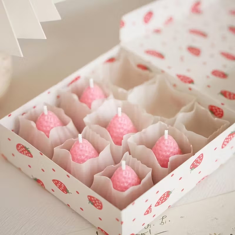 イチゴシリコンキャンドルモールド DIY アロマセラピー石鹸 - Soap Making Silicone Molds のレビューと価格