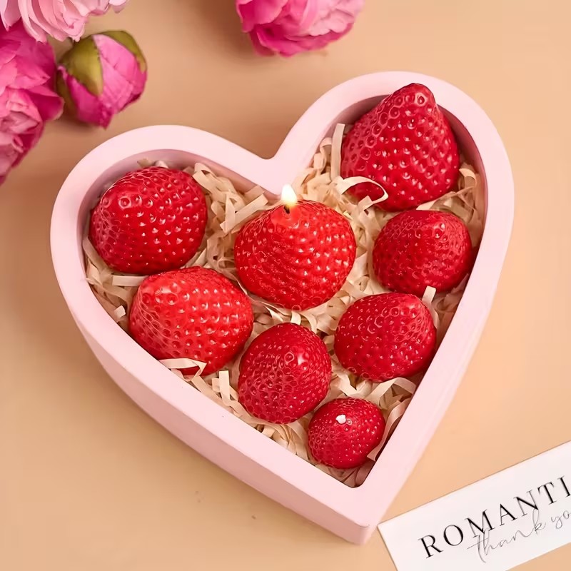 イチゴシリコンキャンドルモールド DIY アロマセラピー石鹸 - Soap Making Silicone Molds のレビューと価格