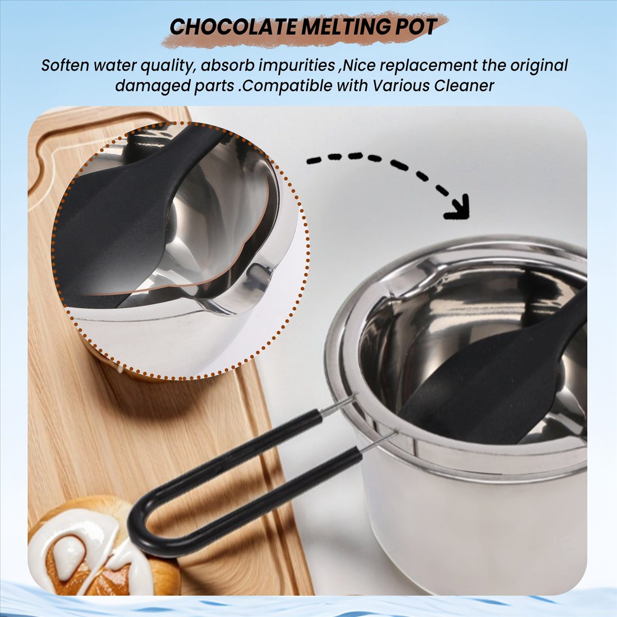 ダブルボイラーポットセット ステンレス製溶解ポット シリコン - Soap Making Pot のレビューと価格