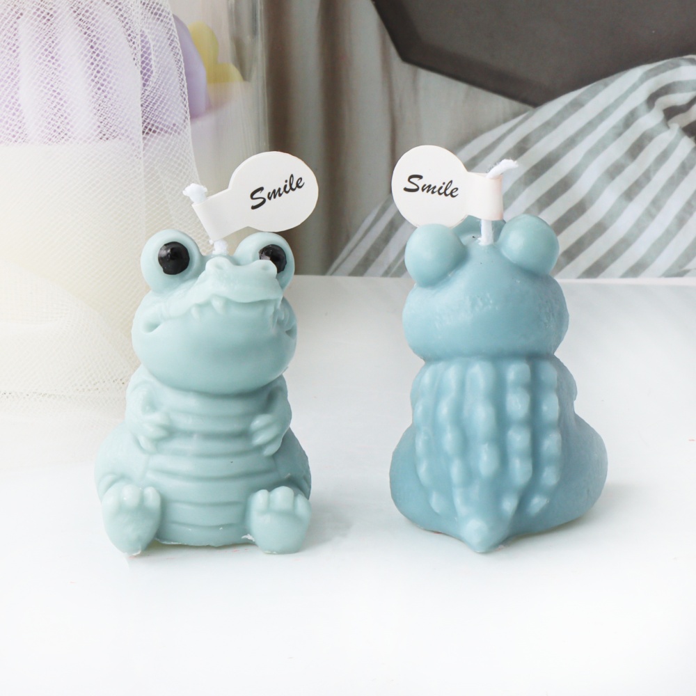 3Dかわいいワニキャンドルシリコンモールド愛らしい笑顔アリゲ - Soap Making Home のレビューと価格