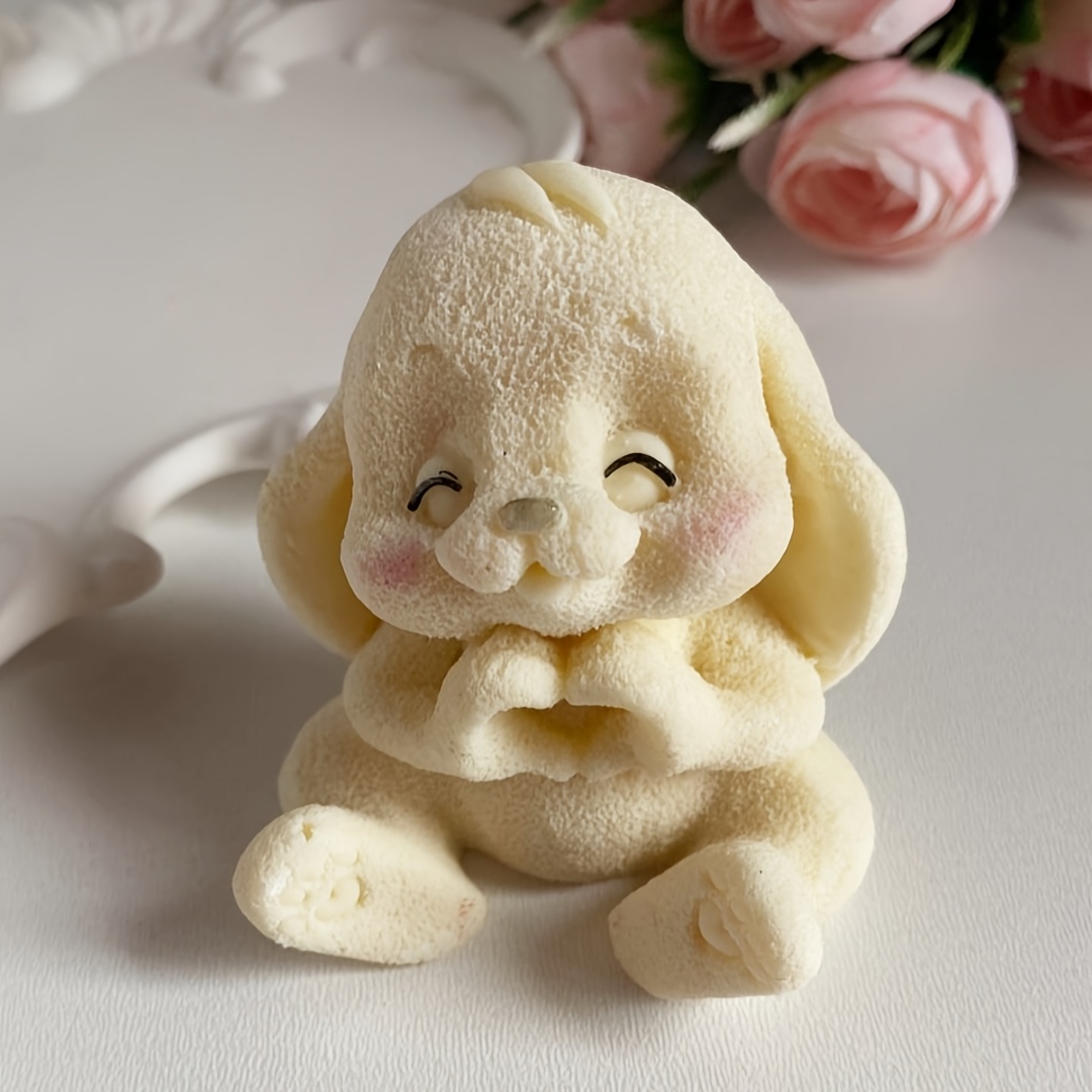 表現豊かな目とふわふわの耳が付いた愛らしいウサギの樹脂シリコ - Soap Making Silicone Molds のレビューと価格