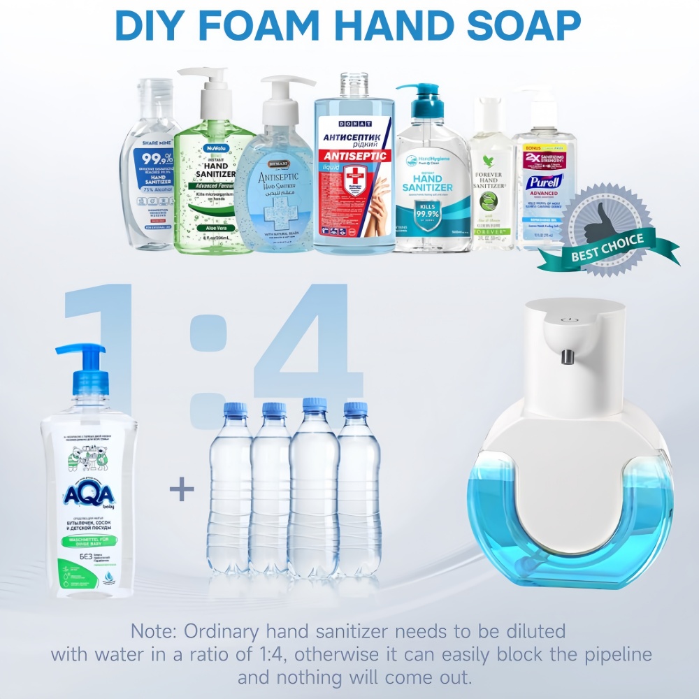 自動ソープディスペンサー 赤外線センサー 泡ハンドサニタイザ - Soap Making Foam のレビューと価格