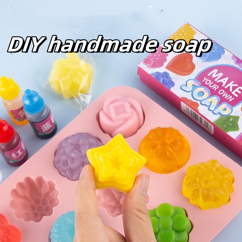 DIY 手作り石鹸クリスタル石鹸植物石鹸作り材料女の子のおも - Soap Making Kit For Beginners のレビューと価格