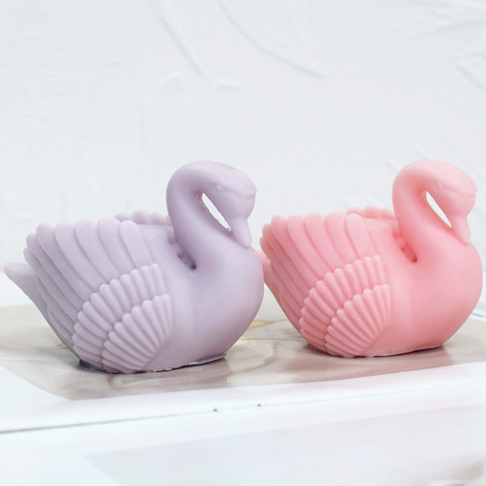 ホワイトスワンシリコンキャンドルモールド,鳥の動物の石鹸,樹 - Soap Making Art のレビューと価格