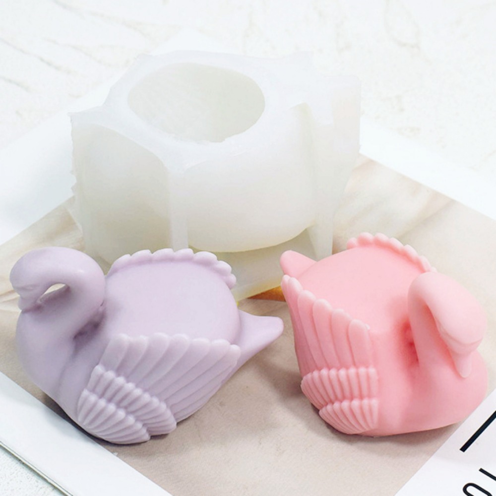 ホワイトスワンシリコンキャンドルモールド,鳥の動物の石鹸,樹 - Soap Making Art のレビューと価格