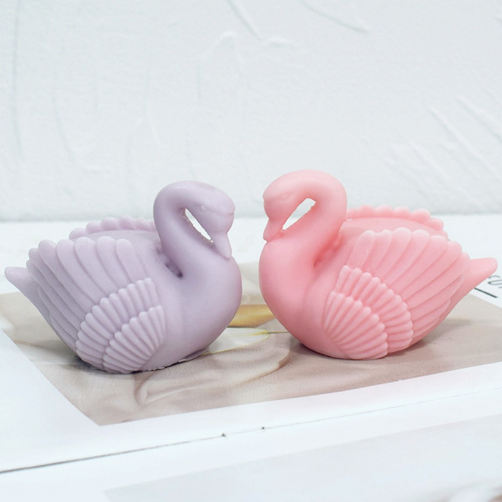 ホワイトスワンシリコンキャンドルモールド,鳥の動物の石鹸,樹 - Soap Making Art のレビューと価格