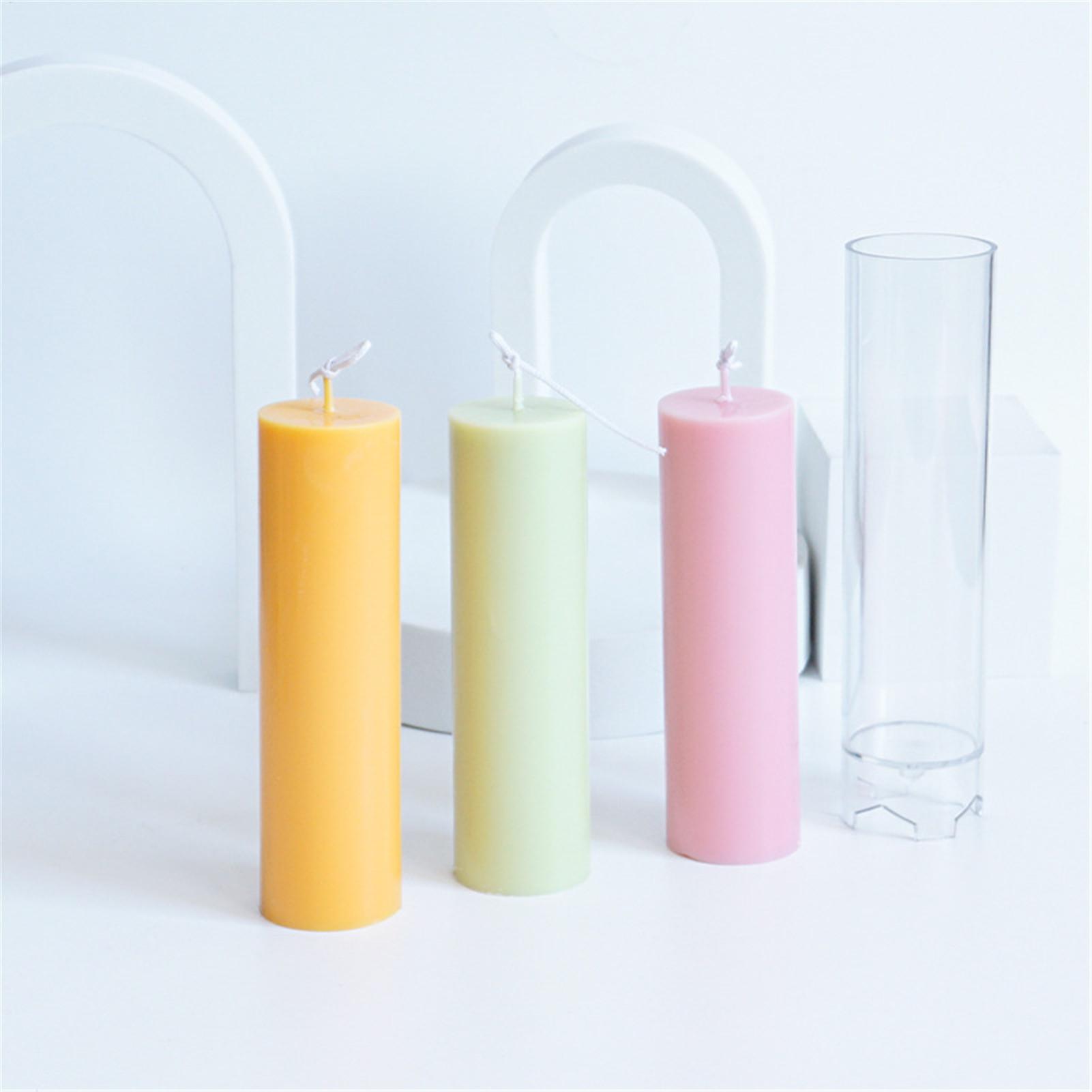 シリンダーキャンドル型 4.4x17.6cm シンプルな幾何 - Soap Making Scents のレビューと価格