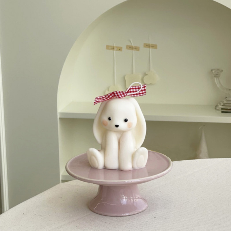 ウサギの形をしたシリコンキャンドル型,かわいい3Dウサギ,動 - Soap Making Home のレビューと価格