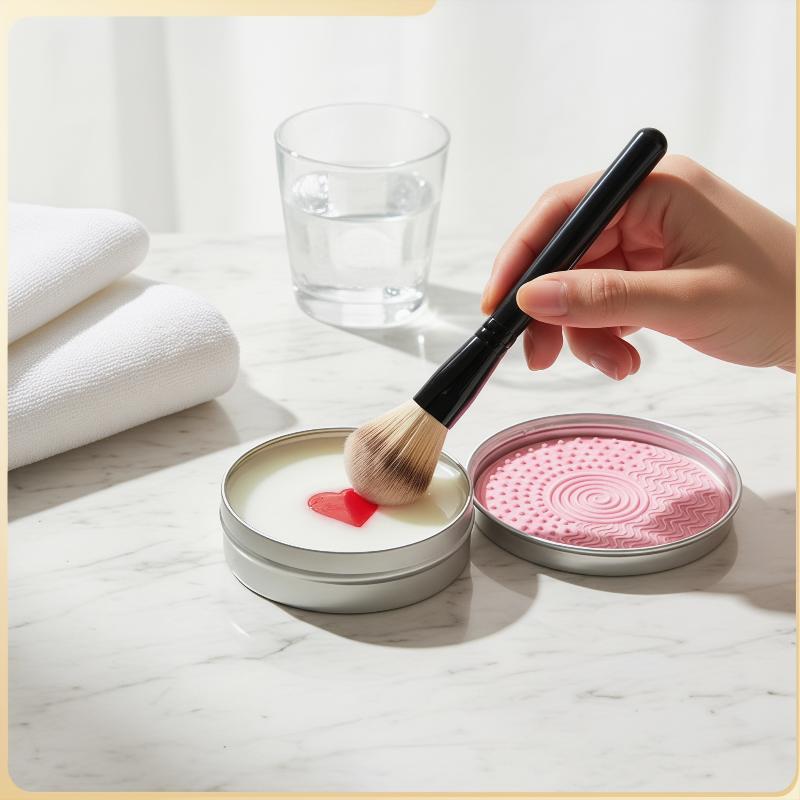ハート型メイクアップブラシ洗浄石鹸 100g クイックウォッ - Quick Soap Making のレビューと価格