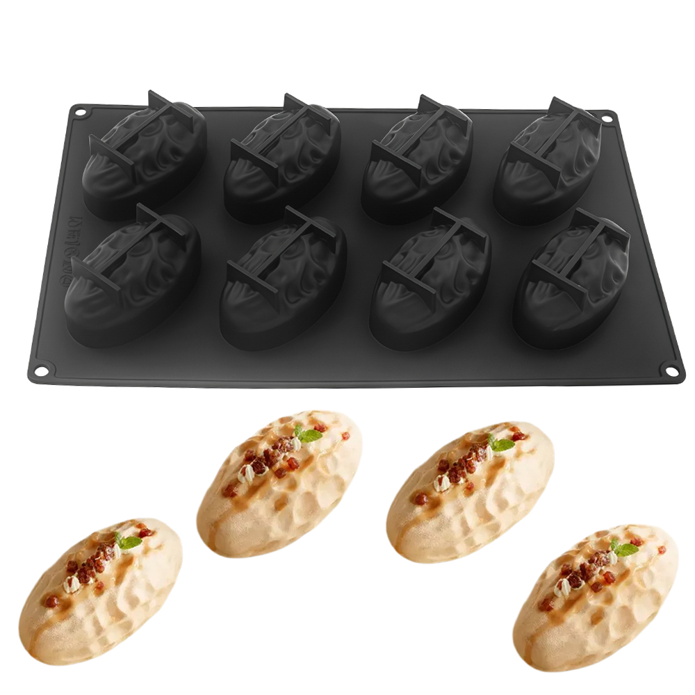 3または8セルのナツメヤシ型食品グレードシリコンムースケーキ - Soap Making Equipment のレビューと価格