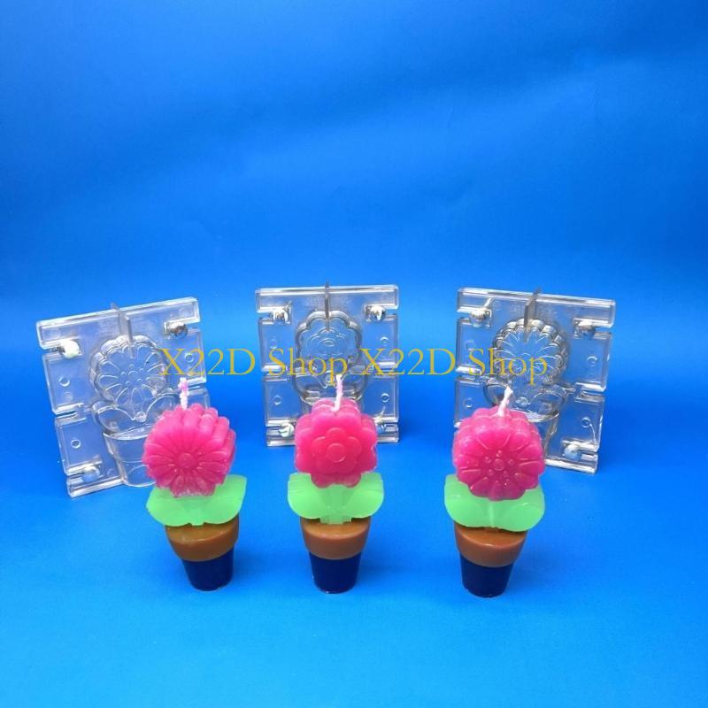 X22D フラワーキャンドルモールドプラスチック石鹸モールド - Soap Making Pot のレビューと価格