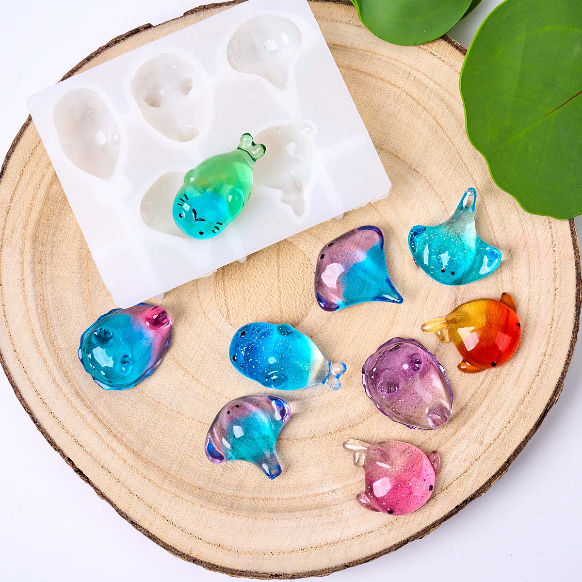 3Dヒーリング可愛いマンタ鯨シリコンモールドDIYキーホルダ - Soap Making Silicone Molds のレビューと価格