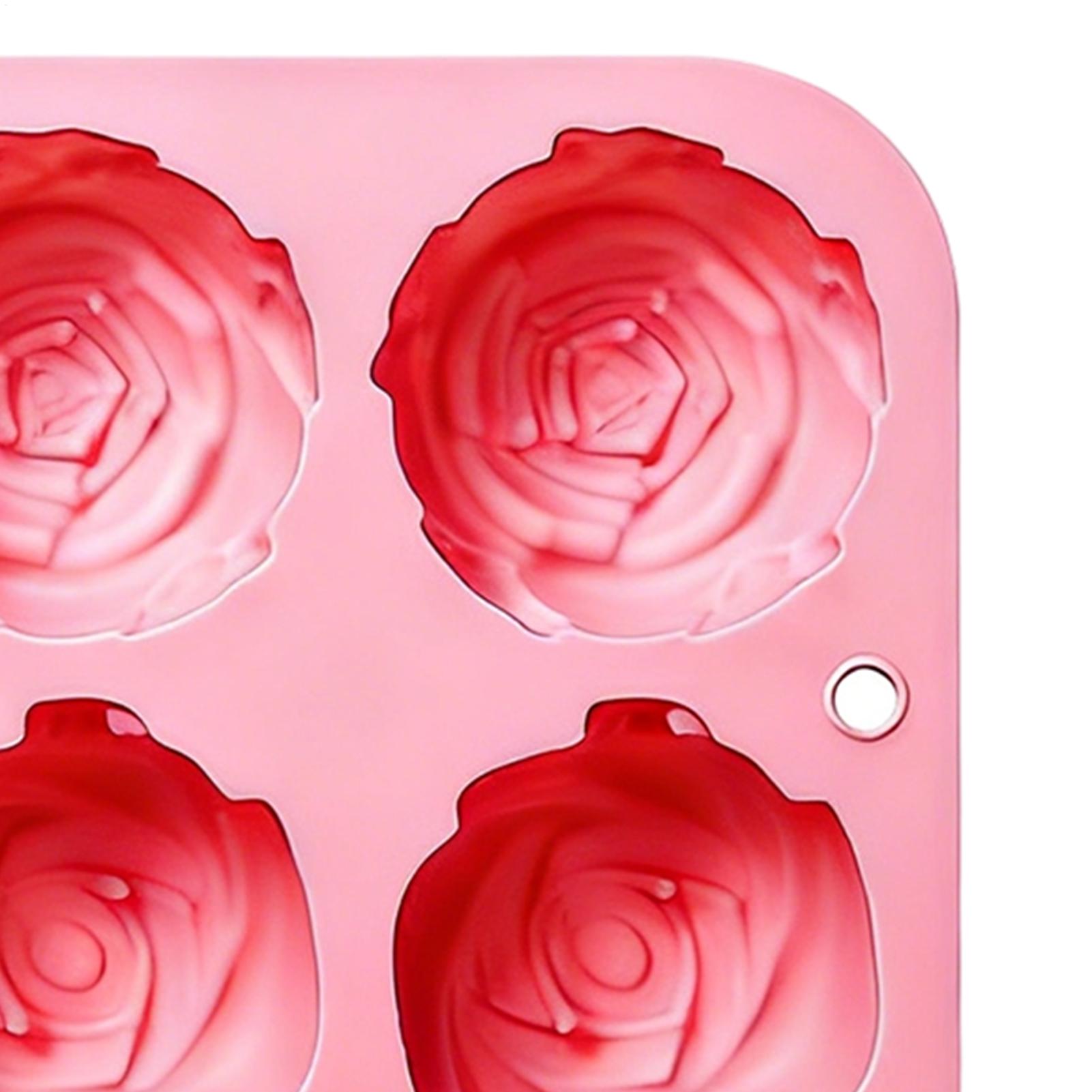 8穴ローズフラワーシリコンモールド手作り石鹸キャンドルシリコ - Soap Making Home のレビューと価格