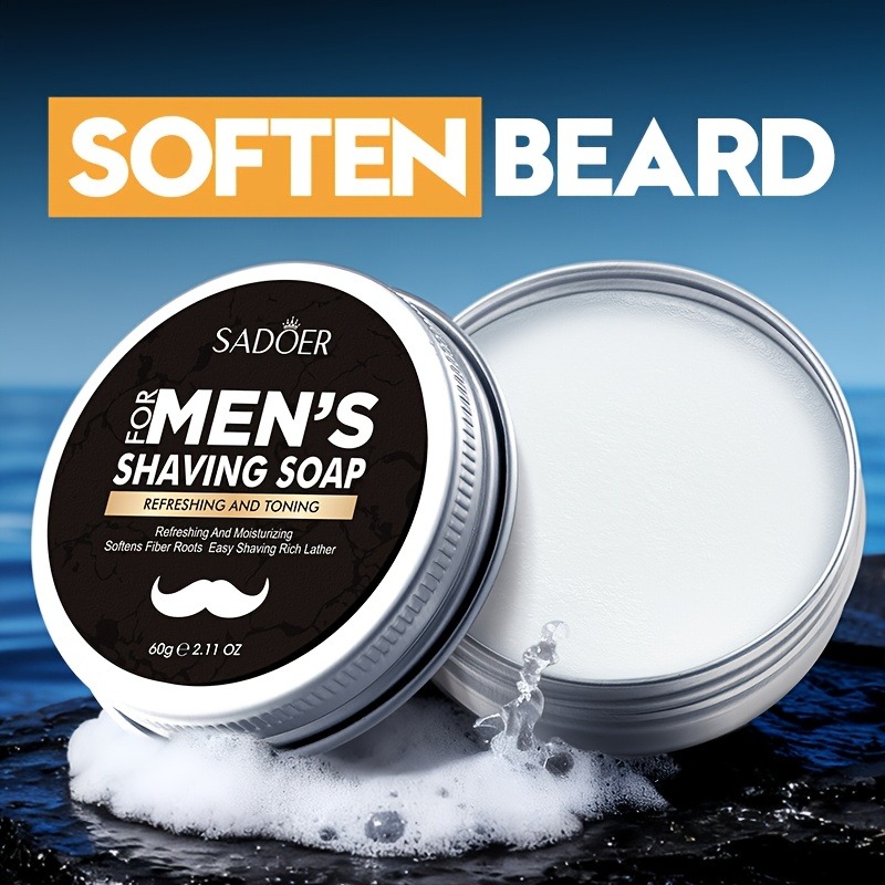 メンズシェービングソープ、ミントエキスとオリーブフルーツオイ - Soap Making Base のレビューと価格