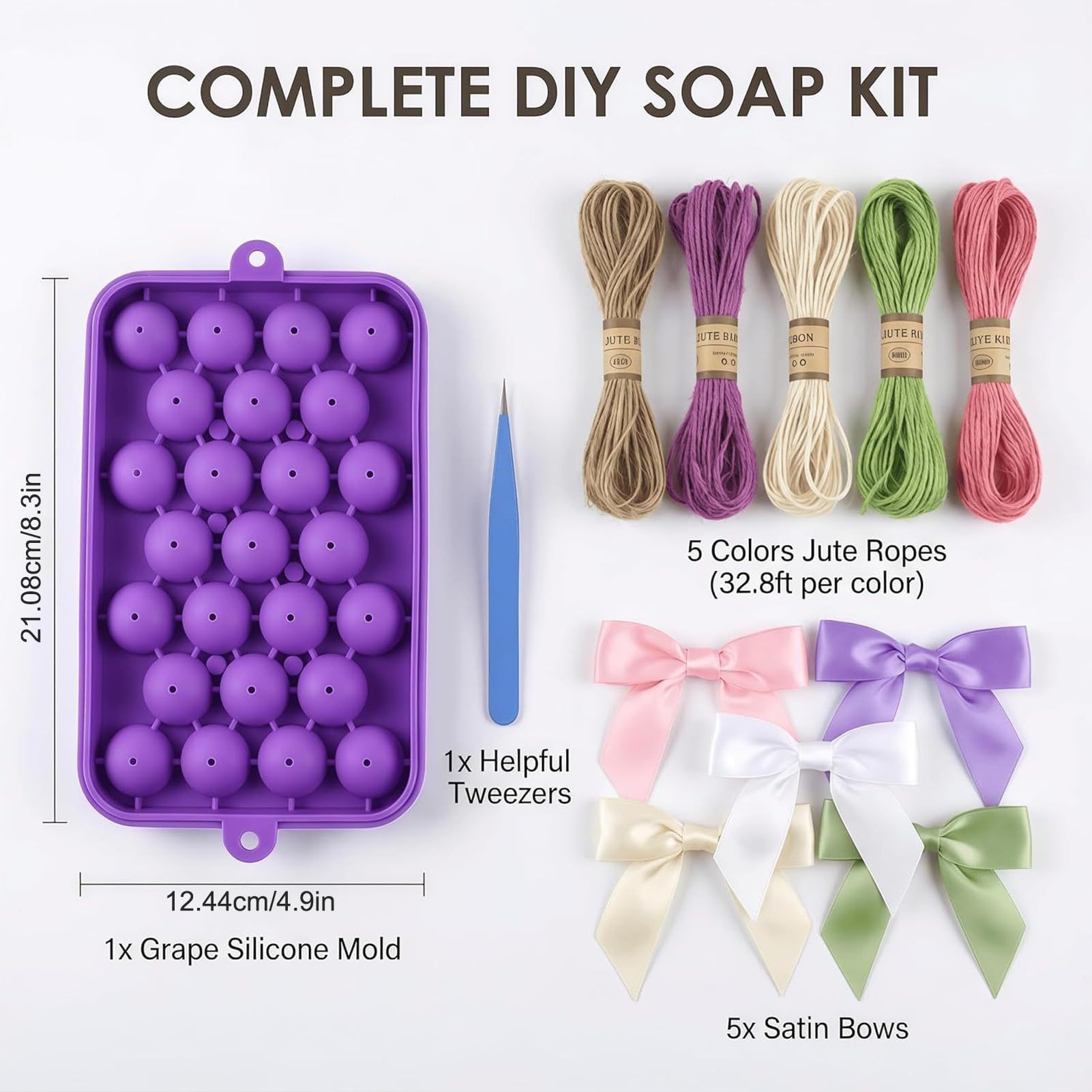 クリエイティブグレープソープモールド DIY クラフトサプラ - Soap Making Hobby のレビューと価格