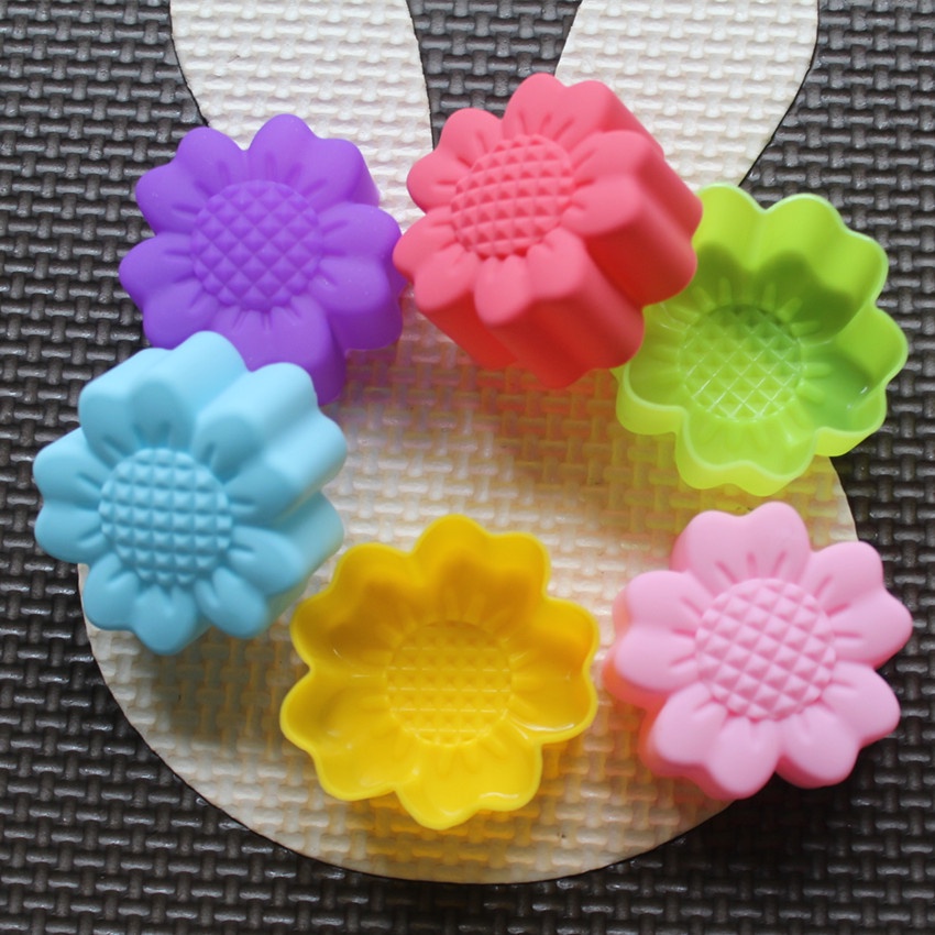 6個セット ノンスティック 花柄 シリコンモールド チョコレ - Soap Making Silicone Molds のレビューと価格