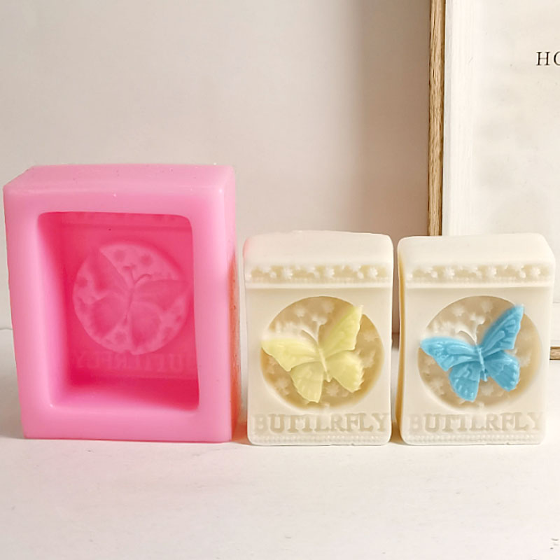 DIYバタフライ手作り石鹸シリコーン型正方形キャンドル樹脂金 - Soap Making Home のレビューと価格