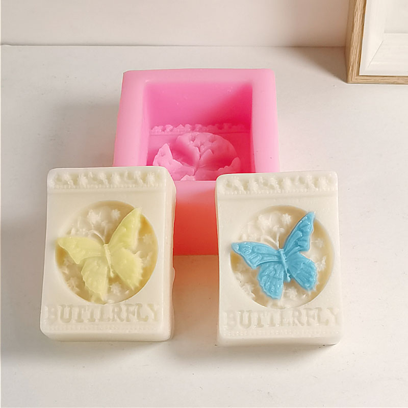 DIYバタフライ手作り石鹸シリコーン型正方形キャンドル樹脂金 - Soap Making Home のレビューと価格